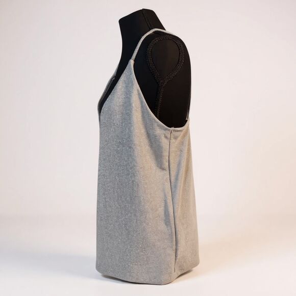 ✨ Express Y2K Silver Glitter Holiday Top • Size M • Sparkly Party Vibes 💫 - Picture 2 of 7